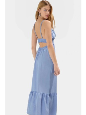 Rahat ve Şık Polyester Midi Elbise Günlük Kullanım Profesyonel Görünüm Dayanıklı Malzeme