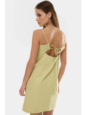 Pamuklu Mini Elbise Vücudu Saran Yazlık Bodycon Kesim Trend Tasarım Seçkin Malzeme