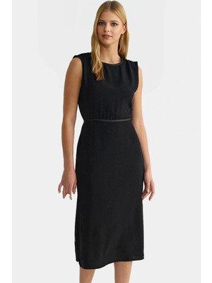 A Kesim Midi Elbise Şık Rahat ve Çok Yönlü Yazlık Kullanım Özenle Seçilmiş