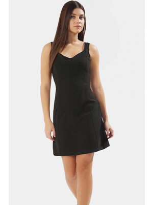 Yazlık Mini Elbise A Line Finike Dokuma 86CM Boy Polyester Elastan Zarifane Tasarım