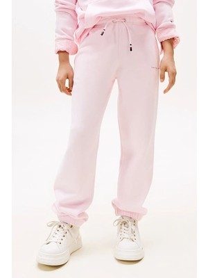 Unisex Çocuk Mini Logo Eşofman Altı - Açık Pembe