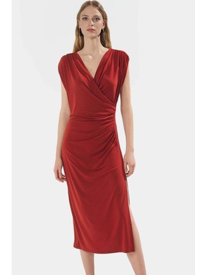 Şık Örme Midi Elbise Bodycon Kalıp Günlük Kullanım Yazlık Seçkin Malzeme Trend Tasarım