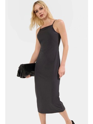 Maxi Örme Elbise Halter Yaka Bodycon Yazlık Günlük Kaliteli Işçilik Trend Tasarım Konforlu Kesim