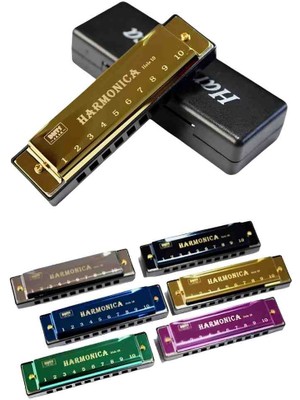 Özel Kutulu Metal Gövdeli Harmonica Mızıka Profesyonel ve Hobi Için Eğlenceli Nostaljik Müzik Aleti