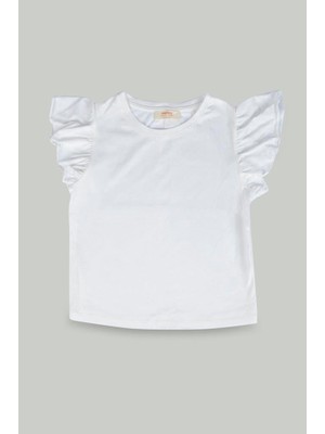 Volanlı Kız Çocuk Tshirt