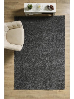 Tek Renk Desensiz Gri Yumuşak Post Peluş Shaggy Halı Salon Oturma Odası Yolluk Mutfak Halısı