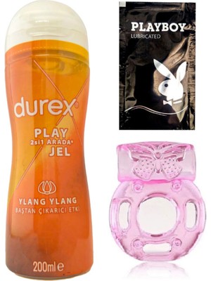 Durex Play  Ylang Ylang  & Kayganlaştırmaya Jel 200 ml + Penisinize Titreşimli Halka + Hediye