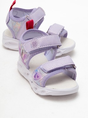 Mnpc Kız Çocuk Lila Işıklı Anatomik Hafif Günlük Sandalet