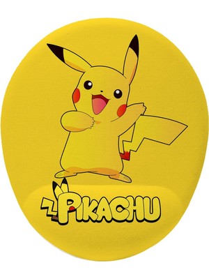 Hamiki Pokemon Pikachu Bilek Destekli Mouse Pad Ergonomik Kaymaz Taban Mousepad Fare Altlığı