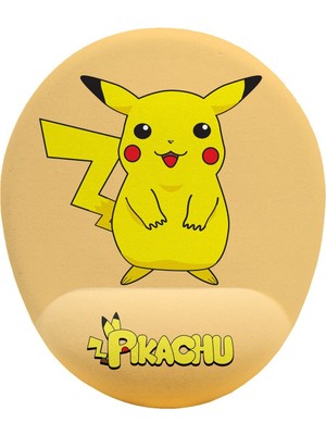 Hamiki Pokemon Pikachu Bilek Destekli Mouse Pad Ergonomik Kaymaz Taban Mousepad Fare Altlığı