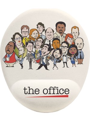 Hamiki The Office Dizisi Bilek Destekli Mouse Pad Ergonomik Kaymaz Taban Mousepad Fare Altlığı