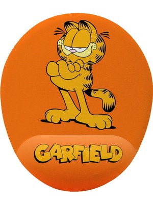 Hamiki Garfield Bilek Destekli Mouse Pad Ergonomik Kaymaz Taban Mousepad Fare Altlığı