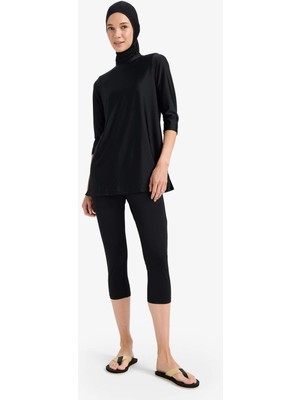 DeFacto 4'lü Hızlı Kuruyan Burkini Tesettür Basic Mayo Takım E3513AX25HS