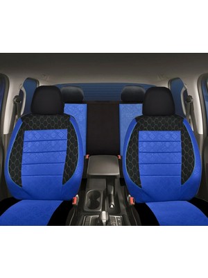 Yıldız Oto Koltuk Kılıfı Peugeot 807 Uyumlu Mavi Oto Koltuk Kılıfı (Tam Takım Ön Arka Araç Koltuk Kılıfı)