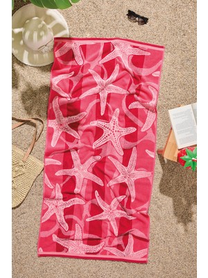 Özdilek Nice Pink Stars Plaj Havlusu 70X150 cm