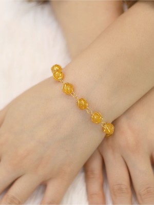 14 Ayar Altın Doğal Taşlı Mardin Işi Bileklik