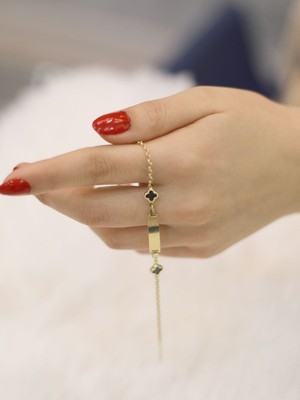 14 Ayar Altın Yoncalı Çocuk Künye