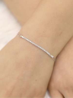 14 Ayar Altın Yarım Tur Su Yolu Bileklik