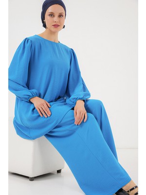 Ayrobin Tunik Pantolon Alt Üst Takım 6712 - Mavi