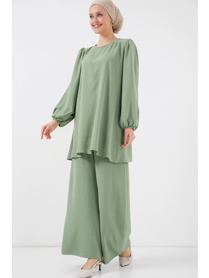 Ayrobin Tunik Pantolon Alt Üst Takım 6712 - Çağla