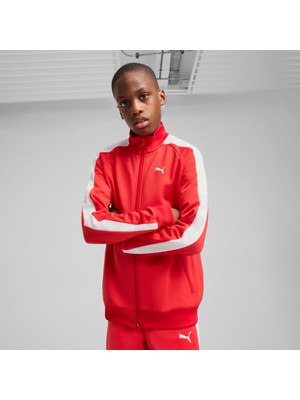 Puma T7 Always On Track  Kırmızı Çocuk Eşofman Üstü