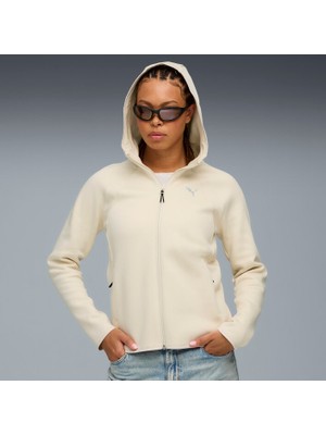 Puma Evostripe Full-Zip Hoodie Bej Kadın Sweatshirt