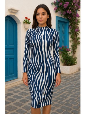 Mall Of Gkc Kadın Uzun Kollu Mikro Midi Elbise