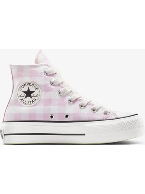 Converse Chuck Taylor All Star Lift Kadın Beyaz Desenli Platform SNEAKER.103