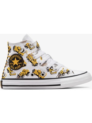 Converse Chuck Taylor All Star 1V Construction Truck Çocuk Beyaz SNEAKER.102