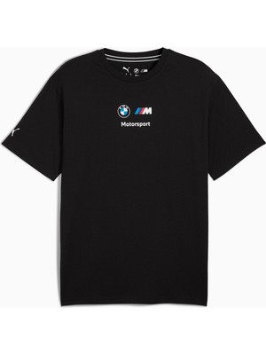 Puma Bmw Motorsport Essentials Logo Erkek Siyah Tişört (633055-01)