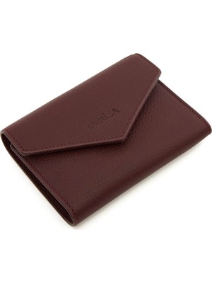 Deriza Odie Hakiki Deri Mini Cüzdan Bordo