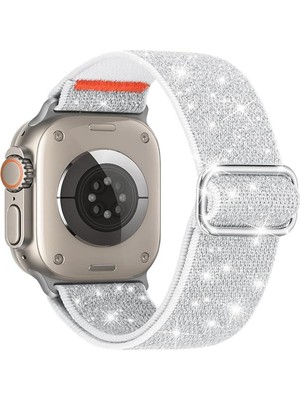 Alstrap Apple Watch 11/10 42MM Seri 4-5-6-7-8-9 Uyumlu 38-40-41MM Kumaş Elastik Kordon Kayış
