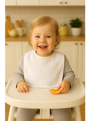 Ender Home CottonVerse 2'li Bebek Mama Önlüğü – %100 Pamuk Havlu 25x30 cm