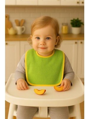 Ender Home CottonVerse 2'li Bebek Mama Önlüğü – %100 Pamuk Havlu 25x30 cm