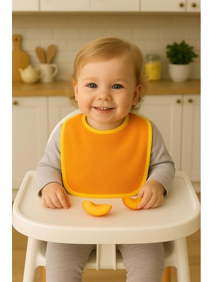 Ender Home CottonVerse 2'li Bebek Mama Önlüğü – %100 Pamuk Havlu 25x30 cm