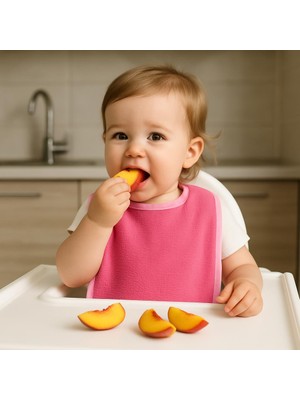 Ender Home CottonVerse 2'li Bebek Mama Önlüğü – Sıvı Geçirmez %100 Pamuk Havlu 25x40 cm