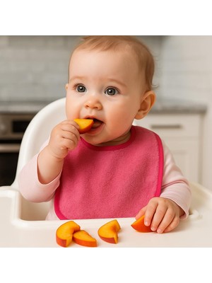 Ender Home CottonVerse 2'li Bebek Mama Önlüğü – Sıvı Geçirmez %100 Pamuk Havlu 25x40 cm