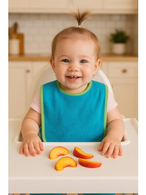 Ender Home CottonVerse 2'li Bebek Mama Önlüğü – Sıvı Geçirmez %100 Pamuk Havlu 25x40 cm