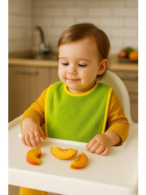 Ender Home CottonVerse 2'li Bebek Mama Önlüğü – Sıvı Geçirmez %100 Pamuk Havlu 25x40 cm