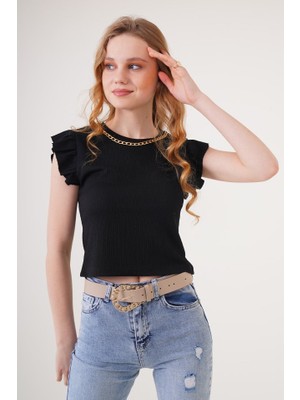 Mall Of Gkc 0430 Örme Bluz - Siyah