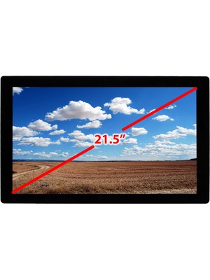 Ninova 21.5 Inch Endüstriyel Kasa VGA HDMI Dokunmatik Monitör