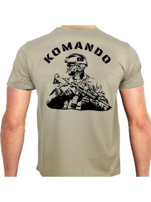 Alfa Giyim Alfa Komando Asker Baskılı Tişört