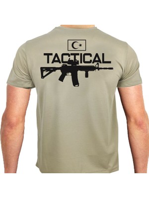 Alfa Giyim Alfa Tactical  Baskılı Tişört Siyah