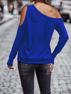 Mall Of Gkc Kadın Omuzdan Açık Askılı Viskon Iki Iplik Bluz