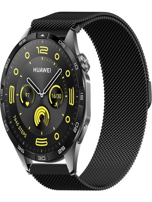 Tagomoon Huawei Watch Gt4 46MM Uyumlu Kordon Hasır Metal Örgü Mıknatıslı Kayış