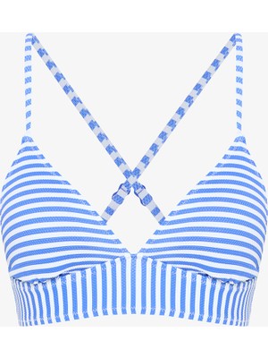 Çizgili Chiara Bralet Bikini Üstü