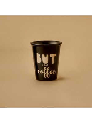 First Stoneware Espresso Fincanı Siyah (100 Ml)