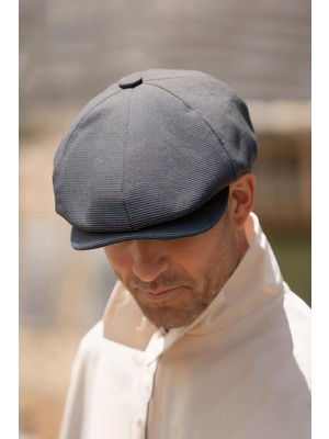 Erkek Ingiliz Newsboy Kasket Antrasit Driver Şapka