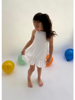 Kız Çocuk Askılı Elbise