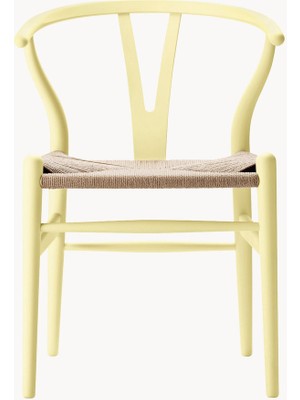 Hans J. Wegner CH24 Wishbone Sandalye: Antrasit, El Örgüsü Oturma Alanlı
